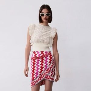 ZARA Cotton Crochet Top